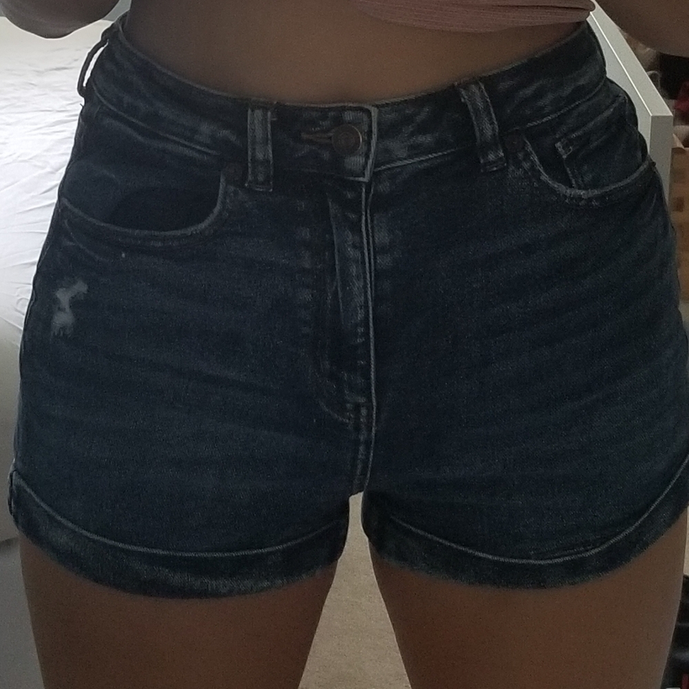 american eagle highest waist curvy mom short 4